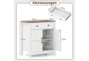 COSTWAY Sideboard Landhausstil Küchenschrank mit Schublade Bild 5