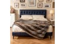 COSTWAY Kuscheldecke Kunstfell 153x203cm Braun Bild 5