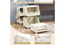 COSTWAY Rollwagen faltbar & stapelbar Kunststoff Beistellwagen Bild 4