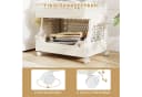 COSTWAY Rollwagen faltbar & stapelbar Kunststoff Beistellwagen Bild 5