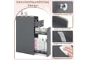 COSTWAY Badkommode Grau Schmal mit Schubladen & Rollen Bild 4