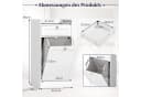 COSTWAY Wäscheschrank Kippbar mit Schublade & Wäschesack Weiß Bild 5