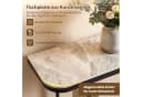 COSTWAY Konsolentisch Sinterstein Gold Grau Modern Bild 4