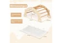 COSTWAY Kletterbogen 3-in-1 mit Kissen Natur Bild 4