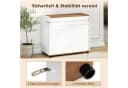 KOMFOTTEU Sideboard mit Arbeitsplatte Schwarz/Weiß Bild 4