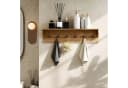 COSTWAY Wandgarderobe mit 6 Haken und Ablage Wandregal Bild 1