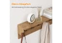 COSTWAY Wandgarderobe mit 6 Haken und Ablage Wandregal Bild 4