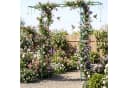 COSTWAY Gartenbogen mit Vogelfutterstation und Spalier Grün/Schwarz Bild 1