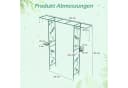 COSTWAY Gartenbogen mit Vogelfutterstation und Spalier Grün/Schwarz Bild 5