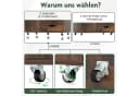 COSTWAY Rollcontainer mit 5 Schubladen Büroschrank weiß Bild 4