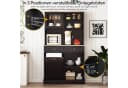 COSTWAY Küchenbuffet 38L Mülleimer Arbeitsplatte Hochschrank Weiß Bild 1