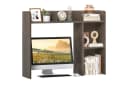 COSTWAY Schreibtischregal Grau mit 4 Ablagen Bild 2