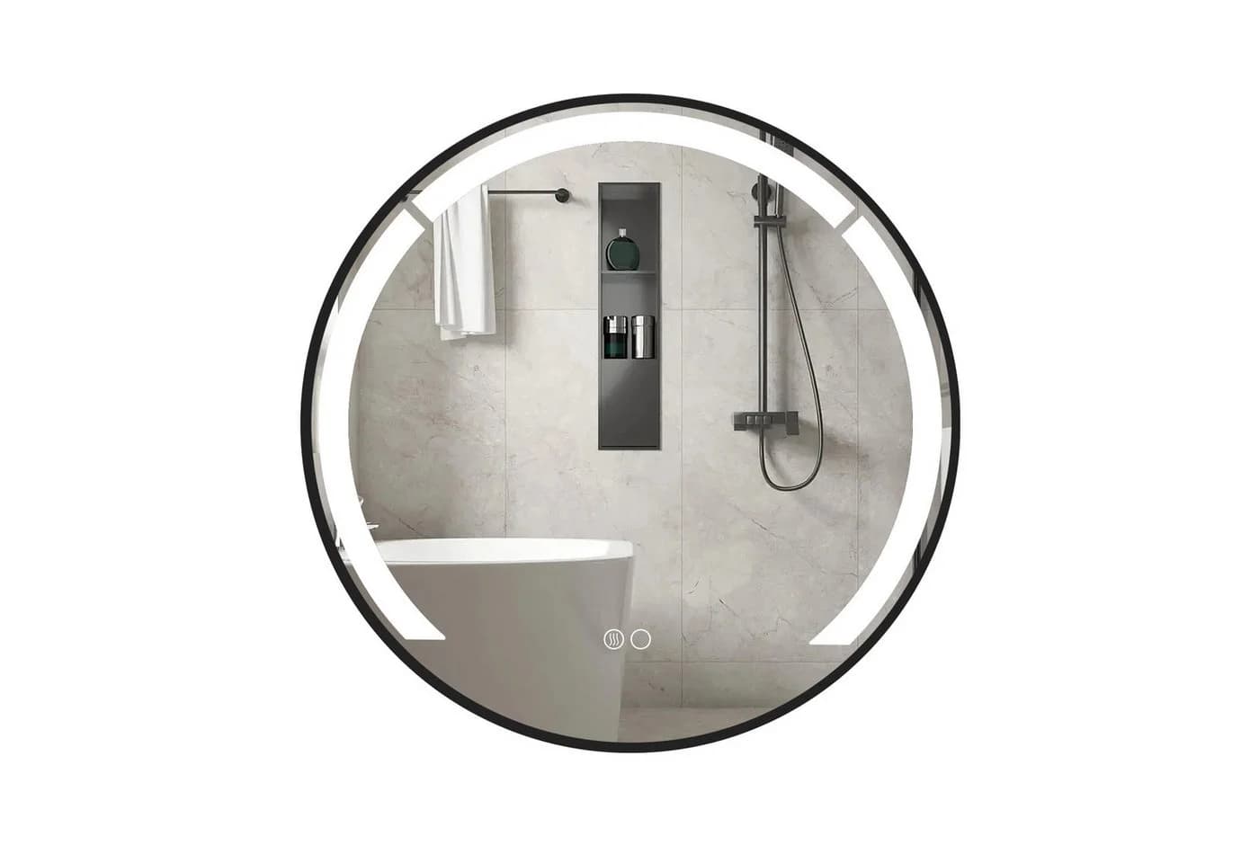 COSTWAY Badspiegel 60cm LED Anti-Beschlag - Bild 2