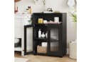 COSTWAY Badkommode mit Stauraum und verstellbarem Regal Bild 1