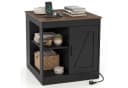 COSTWAY Beistelltisch mit Ladefunktion & verstellbarem Regal Bild 2