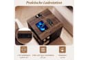 COSTWAY Beistelltisch mit Ladefunktion & verstellbarem Regal Bild 3