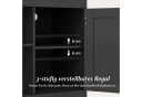 COSTWAY Beistelltisch mit Ladefunktion & verstellbarem Regal Bild 5