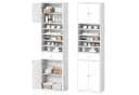 COSTWAY Badkommode Hochschrank 180 cm Weiß Bild 2