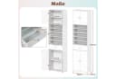 COSTWAY Badkommode Hochschrank 180 cm Weiß Bild 5
