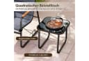 COSTWAY Balkonset 3-tlg. Bistro-Set 2 Schaukelstühle mit Kissen Tisch Bild 5