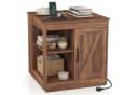 COSTWAY Beistelltisch mit Ladefunktion & verstellbarem Regal Bild 2