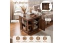 COSTWAY Beistelltisch mit Ladefunktion & verstellbarem Regal Bild 4
