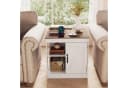 COSTWAY Beistelltisch mit Ladefunktion & verstellbarem Regal Bild 1