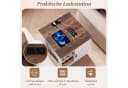 COSTWAY Beistelltisch mit Ladefunktion & verstellbarem Regal Bild 3