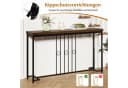 COSTWAY Konsolentisch Schwarz Braun H-förmige Basis Bild 4