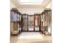 COSTWAY Offener Kleiderschrank Schwarz mit 7 Regalen & 4 Stangen Bild 1