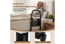 COSTWAY Bett-Aufstehhilfe mit LED-Sensorlicht & Organizer Schwarz Bild 3