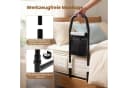 COSTWAY Bett-Aufstehhilfe mit LED-Sensorlicht & Organizer Schwarz Bild 5