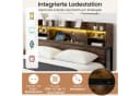 COSTWAY Doppelbett LED-Ladestation Kopfteil 140x200cm Bild 4