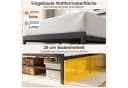 COSTWAY Doppelbett LED-Ladestation Kopfteil 140x200cm Bild 5