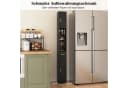 COSTWAY Badkommode Hochschrank mit Beleuchtung schmal Schwarz/Weiß Bild 1