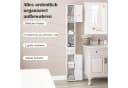 COSTWAY Badkommode Hochschrank mit Beleuchtung schmal Bild 4