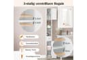 COSTWAY Badkommode Hochschrank mit Beleuchtung schmal Bild 5