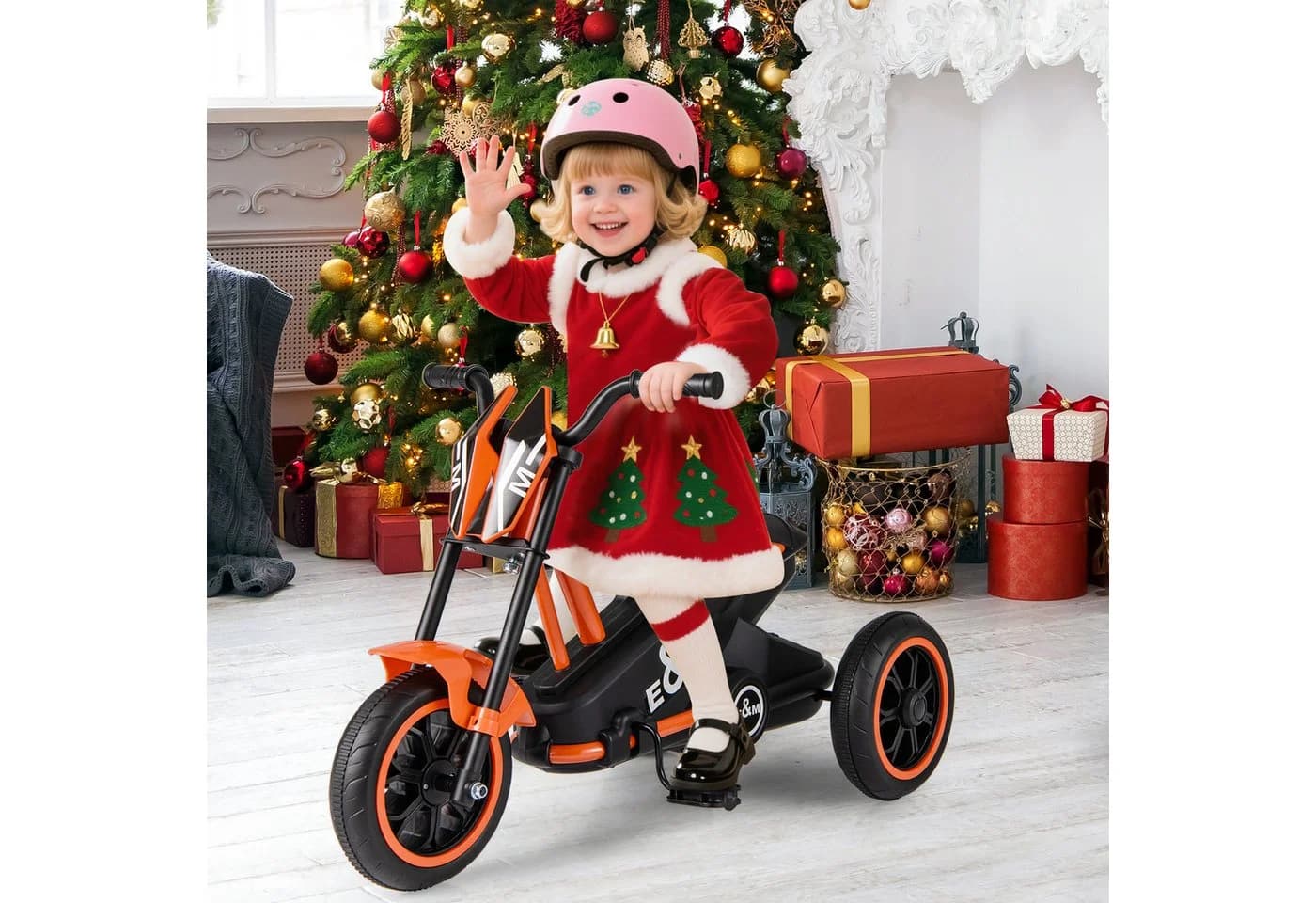 KOMFOTTEU Kinderdreirad mit Lenkbegrenzung und rutschfesten Pedalen - Bild 5
