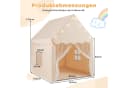 KOMFOTTEU Spielzelt Kinderhauszelt mit Netzfenster Rosa/Grau/Beige Bild 5