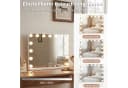 COSTWAY Schminkspiegel mit Licht, 3 Lichtfarben, Einstellbare Helligkeit Bild 1