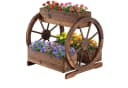 COSTWAY Blumenkasten Pflanzwagen mit 3 Kästen und Rädern Bild 2