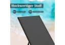 COSTWAY Gartenliege-Set 2 St. Verstellbar mit Tisch, Rollen Bild 3