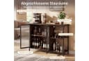 COSTWAY Weinschrank mit LED & Steckdosen 110cm Bild 4