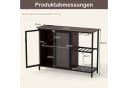 COSTWAY Weinschrank mit LED & Steckdosen 110cm Bild 5