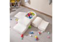 COSTWAY Spielmatte 5-tlg. Beige Softbausteine mit Bällebad Bild 1
