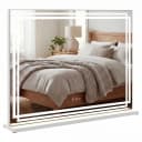 COSTWAY Schminkspiegel LED beleuchtet 80x62cm Bild 1
