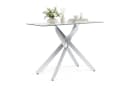 COSTWAY Konsolentisch Glas Chrom Silber Modern Bild 2
