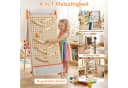COSTWAY Kinderkunststaffelei 3-in-1 Standtafel Natur Bild 1