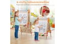 COSTWAY Kinderkunststaffelei 3-in-1 Standtafel Natur Bild 3