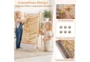 COSTWAY Kinderkunststaffelei 3-in-1 Standtafel Natur Bild 5